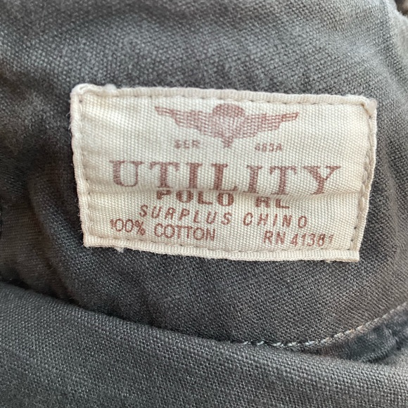 Polo Ralph Lauren Classic Fit Canvas Cargo Pant- Pebble Black - Picture 3 of 5